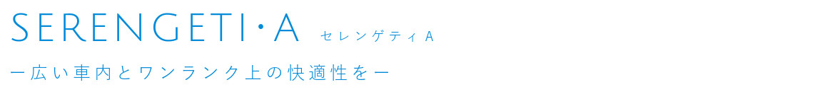 セレンゲティ ーシンプルな装備で移動も快適ー