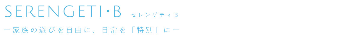 セレンゲティB ー家族の遊びを自由に、日常を「特別」にー