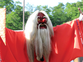 天狗の火渡り　神社祭り