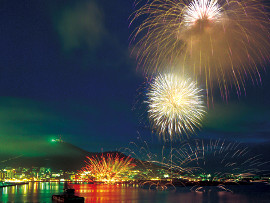 函館新聞社 函館港花火大会